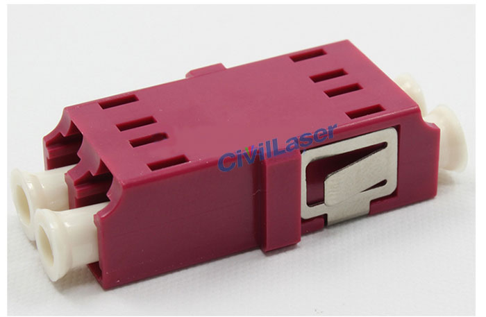 LC Integrated Type Multimode Four Core Fiber Optic Adapter